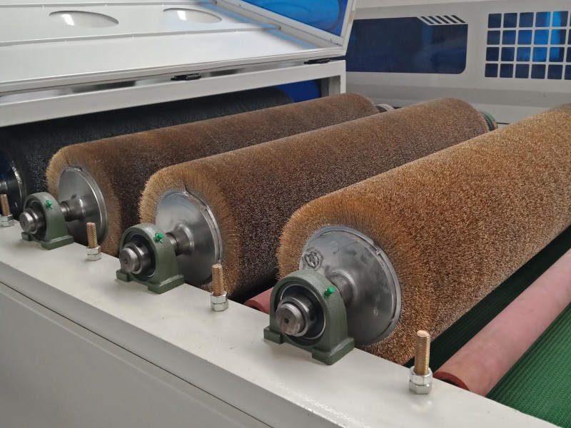 Wire Rope Sander Multi-roller Wire Brush Texture Machine-Qingdao King Wing Machinery Co ...